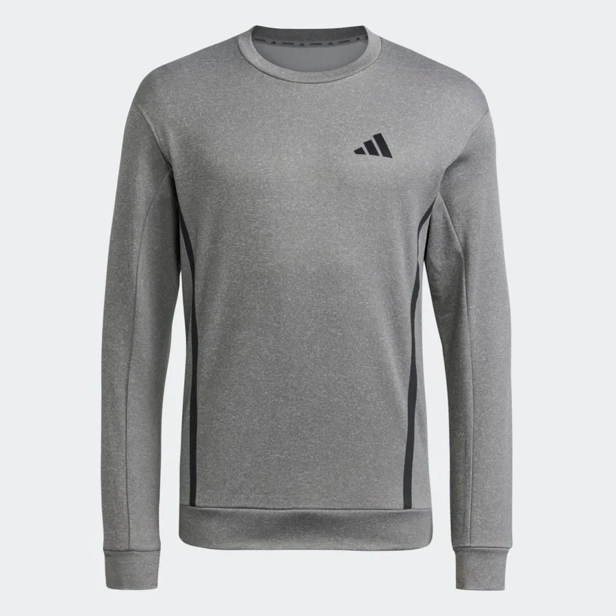 Мужской свитшот свободного кроя GG Crew adidas, Серый — фото 2