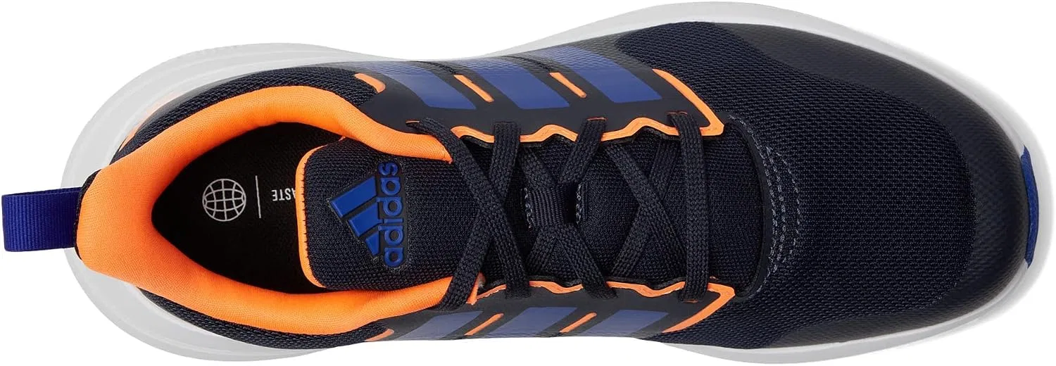 Детские кроссовки для девочек с шнуровкой Fortarun 2.0 adidas, Ink/Lucid Blue/Screaming Orange — фото 3