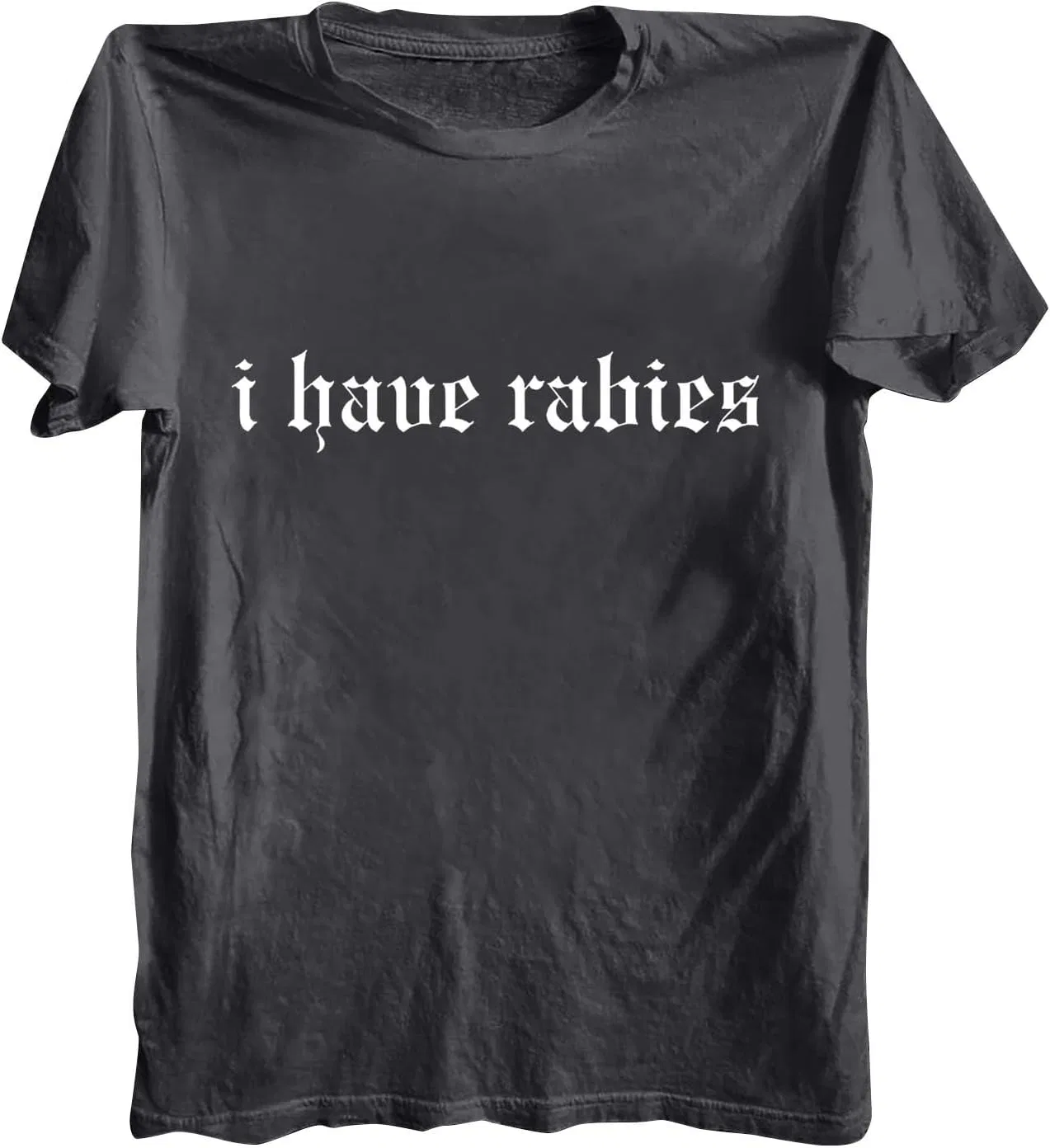 Футболка с принтом I Have Rabies, Dark Gray — фото 3
