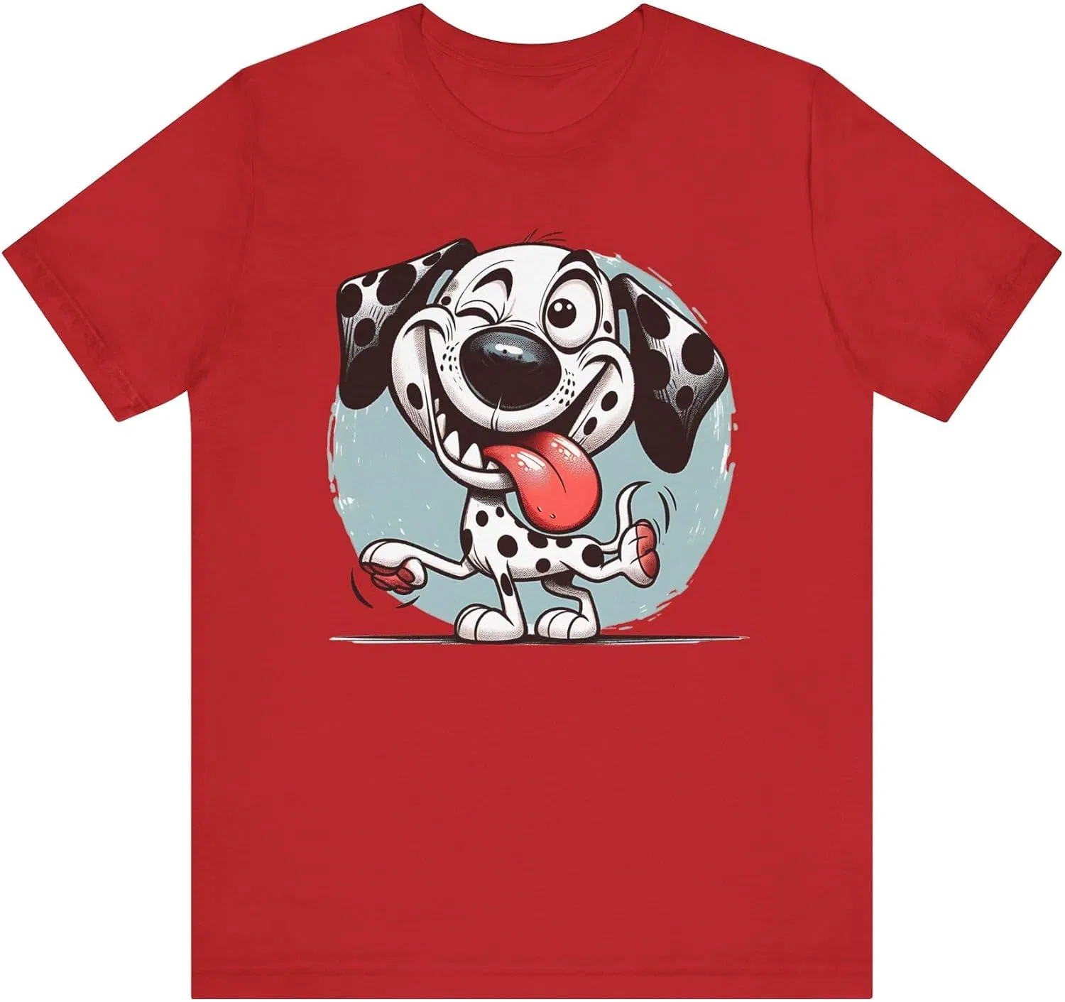 Футболка с принтом Mindi Cartoon Dog, Red