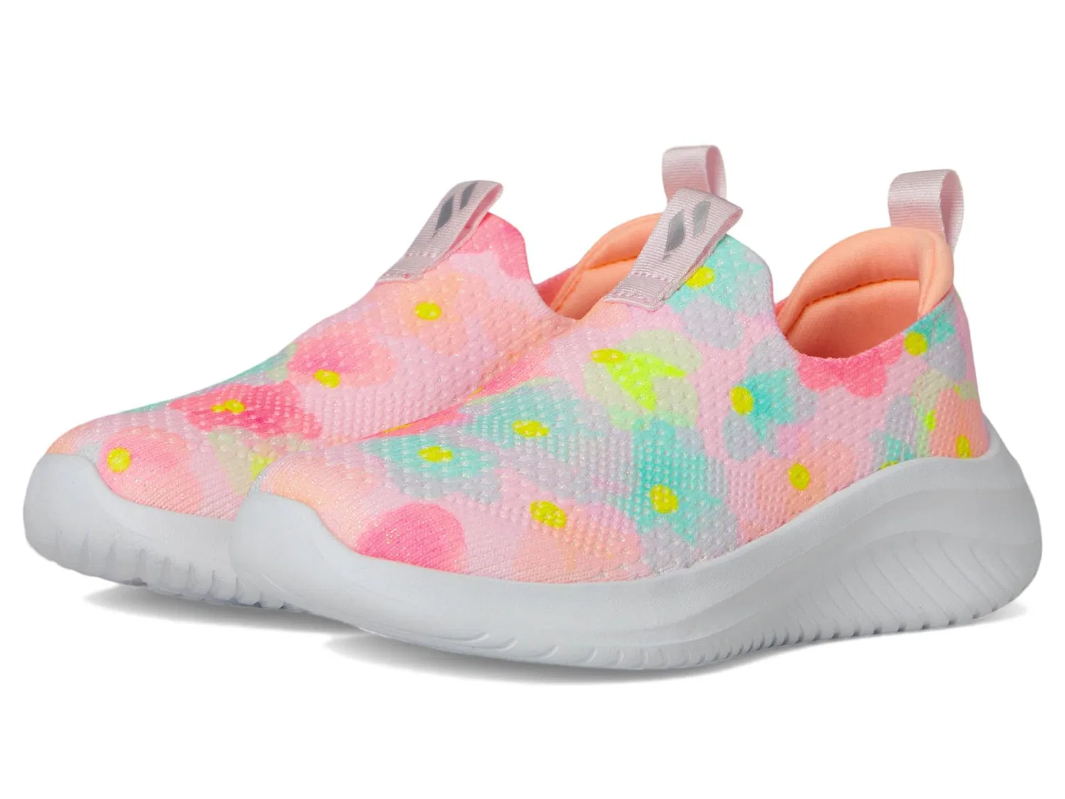 Детские кроссовки для девочек с принтом Ultra Flex 3.0 Skechers, Link Pink Multicolor