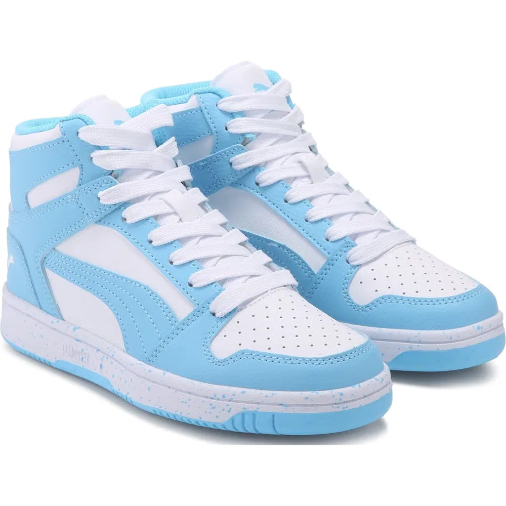 Детские высокие кроссовки Puma, Blue/White