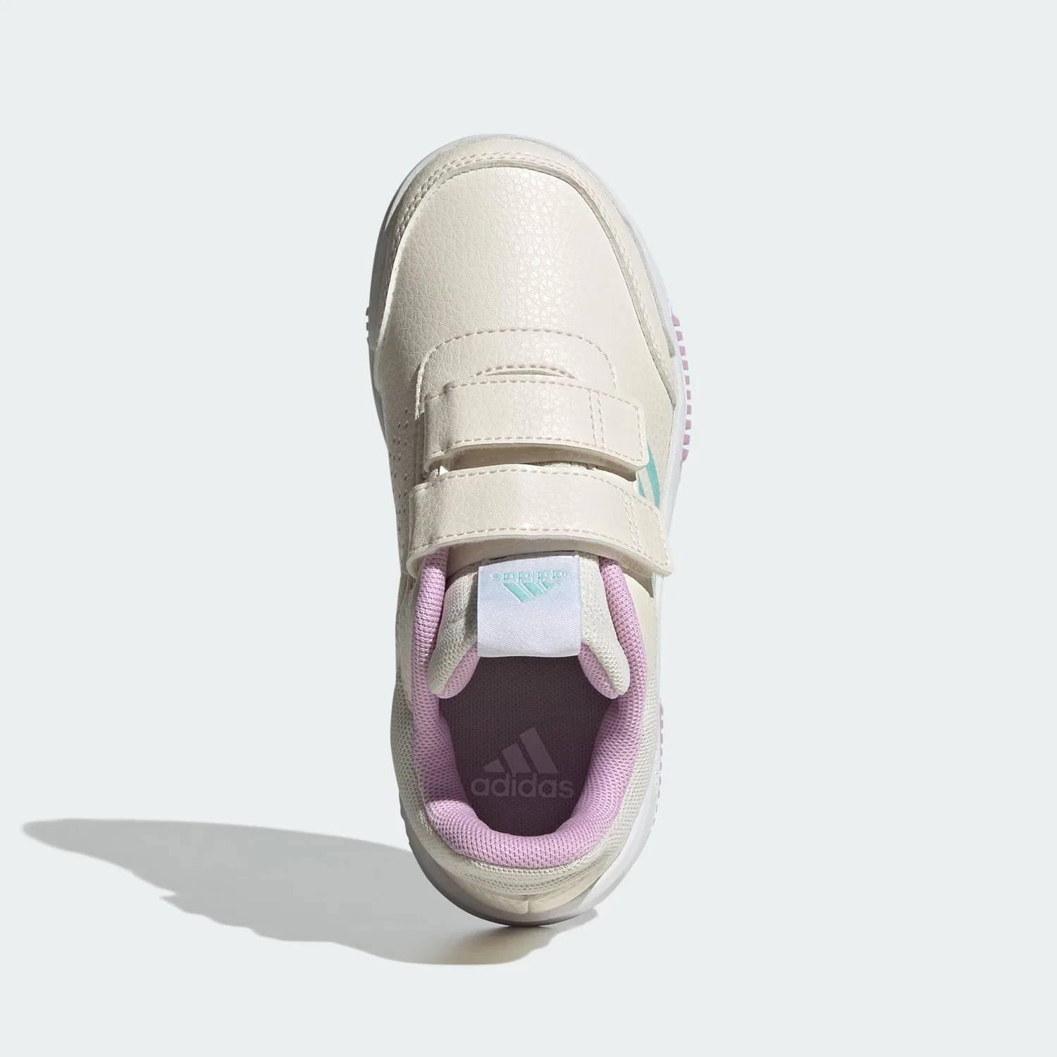Детские кроссовки для мальчиков Tensaur Hook and Loop Shoes Adidas, Chalk White Aqua Bliss Lilac — фото 3