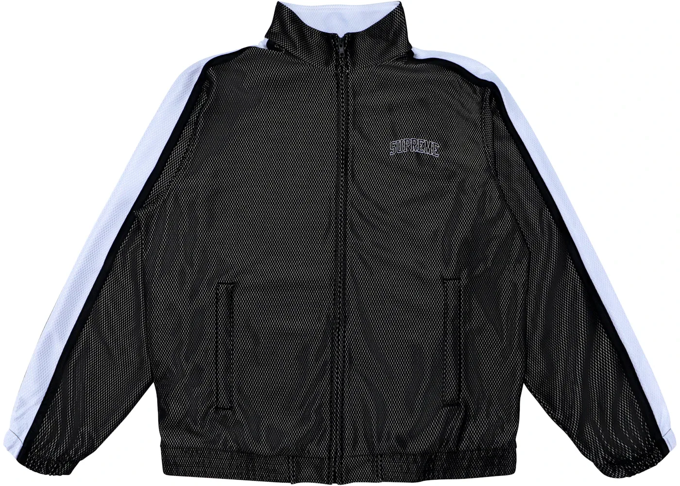 Мужская спортивная куртка из сетки Bonded Mesh Track Jacket Supreme, черный