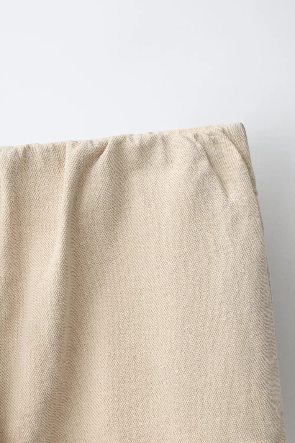 Свободные эластичные джинсы-баллоны ZARA, Beige — фото 3