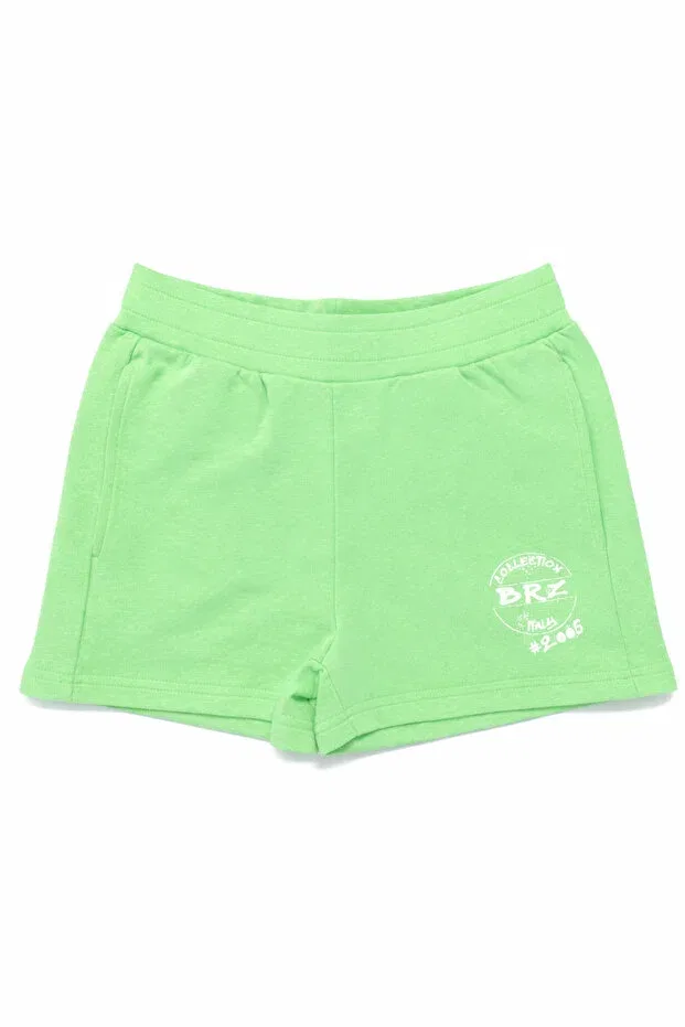 Детские шорты для девочек хлопковые Brz Kids, Water Green — фото 2