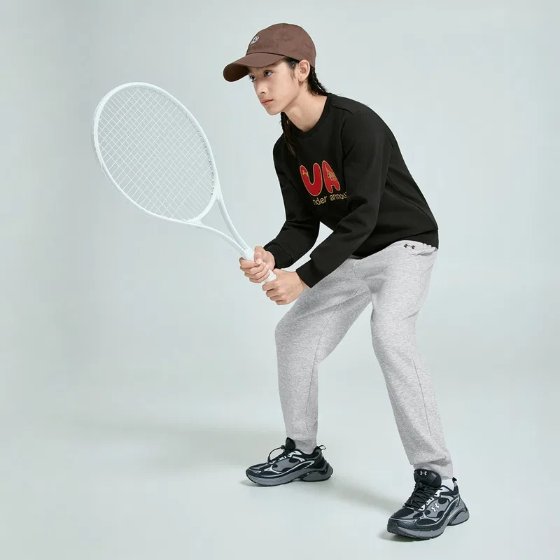 Детские утепленные трикотажные штаны Under Armour, Heather Gray — фото 4