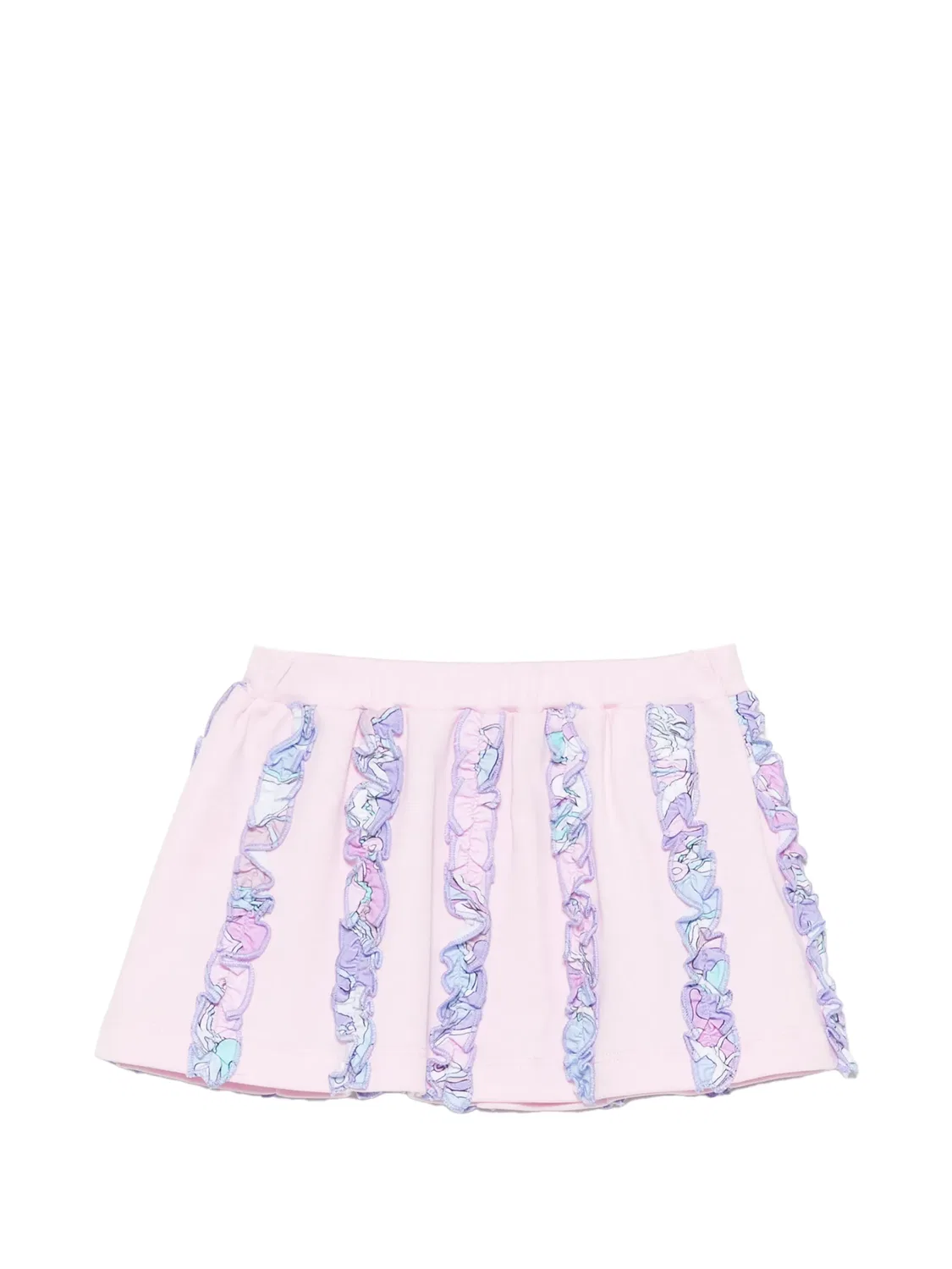 Юбка А-силуэта с рюшами розовая PUCCI, розовый