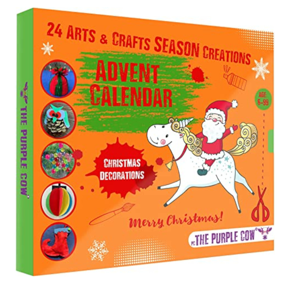 

Адвент-календарь рождественский украшения для елки и стола PC The Purple Cow Christmas Countdown Advent Calendar