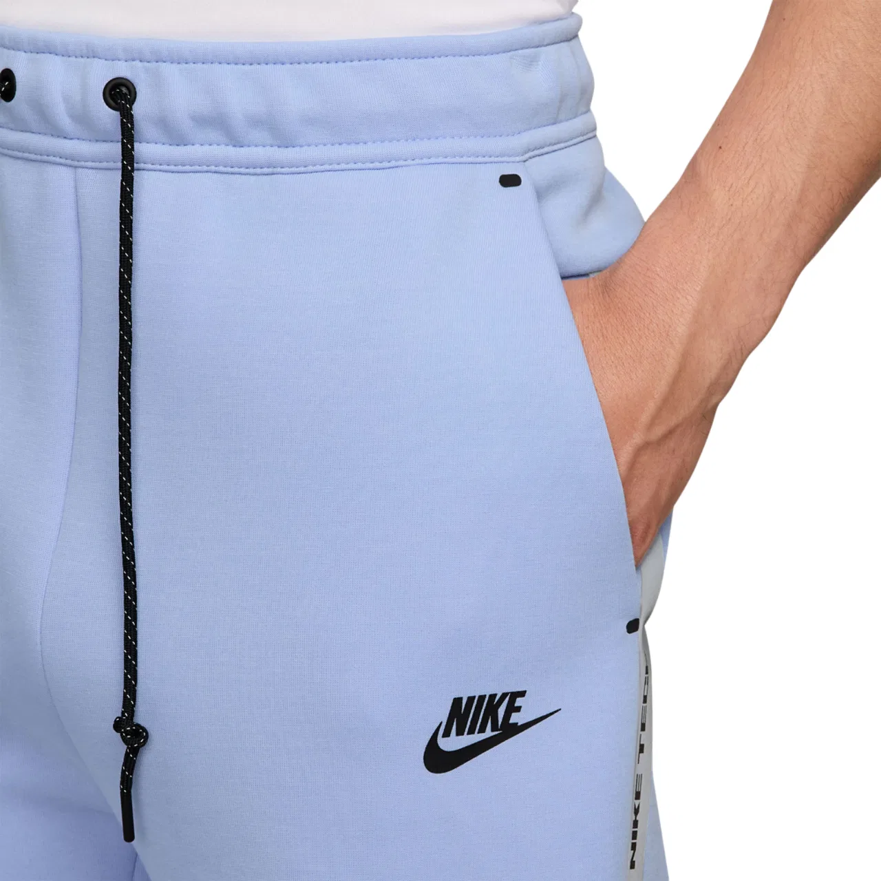 Мужские джоггеры Tech Fleece Nike, цвет Carolina/Black — фото 3
