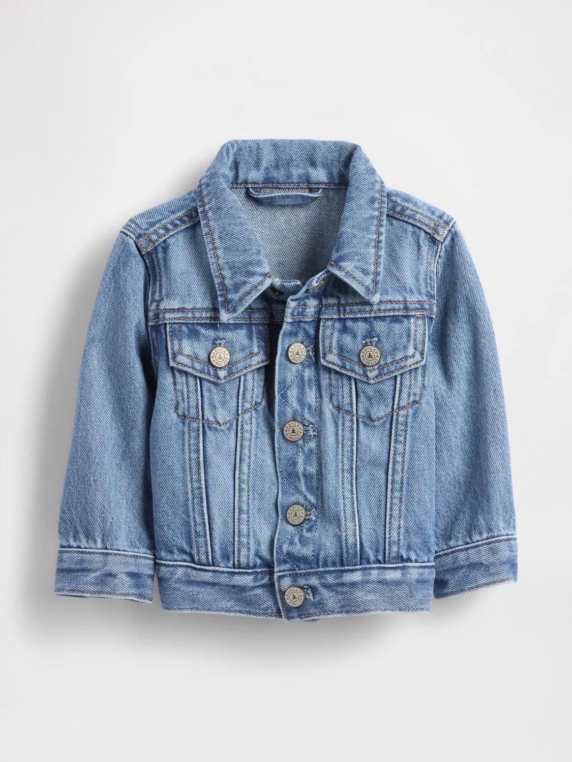 Джинсовая куртка UltraSoft Icon Gap, Medium Wash