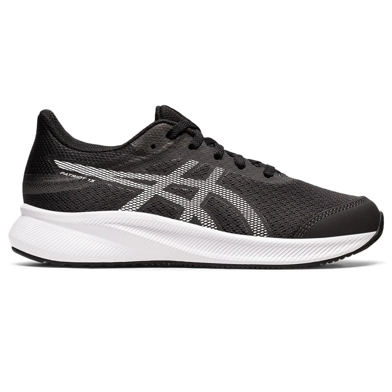 Детские кроссовки для мальчиков с повседневной амортизацией Patriot 13 Gs ASICS, Graphite Grey White — фото 4
