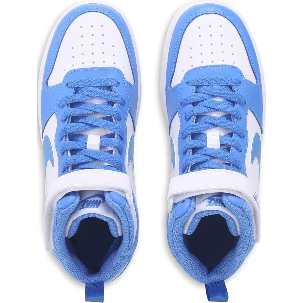Детские кроссовки Kids' Court Borough средней высоты Nike, White/Blue — фото 4