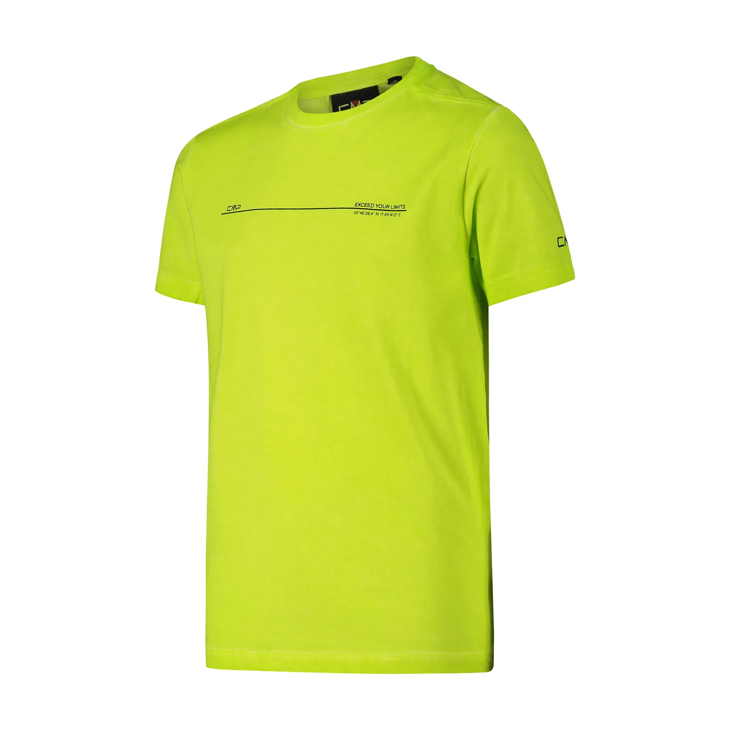 Детская футболка с принтом Kid T-Shirt Cmp, Grun Fluoreszierendes Hellgelb — фото 3