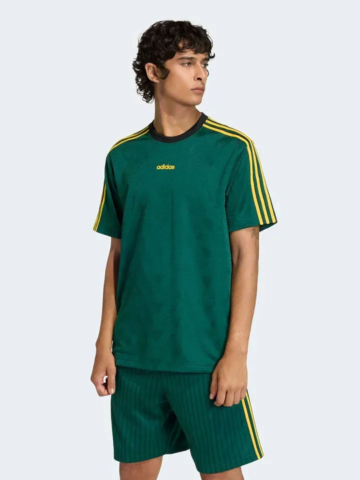 Рубашка зеленая Adidas, зеленый