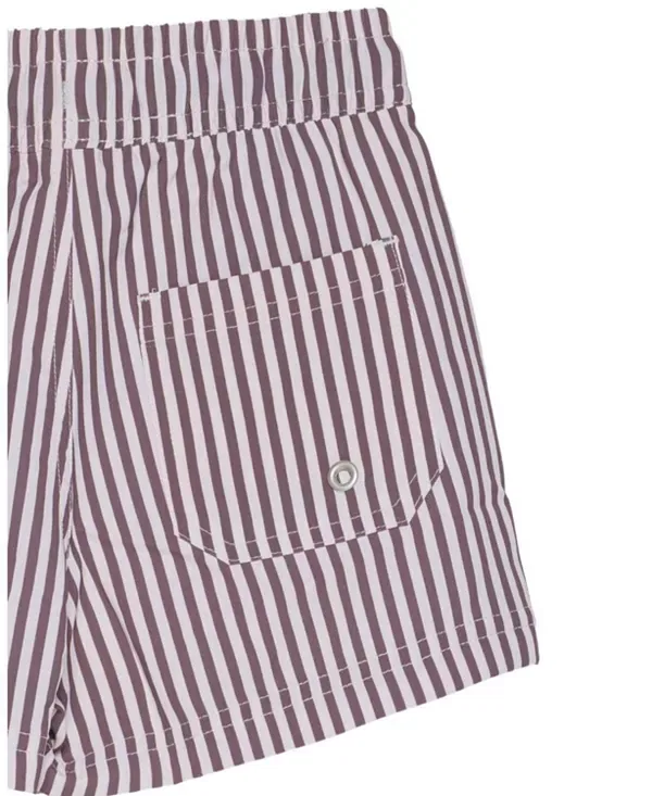 Детские шорты для плавания для мальчиков с принтом Beach Scout Drawstring Gottex Kids, Brown-White — фото 3