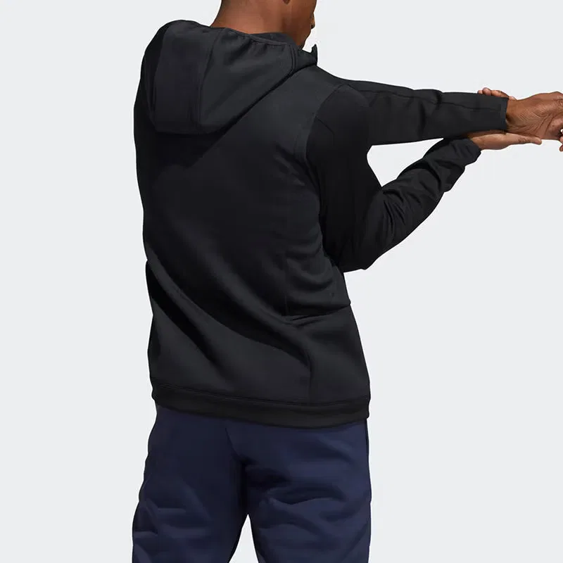 Куртка утепленная спортивная с капюшоном Winterized Jkt Adidas, черный — фото 3