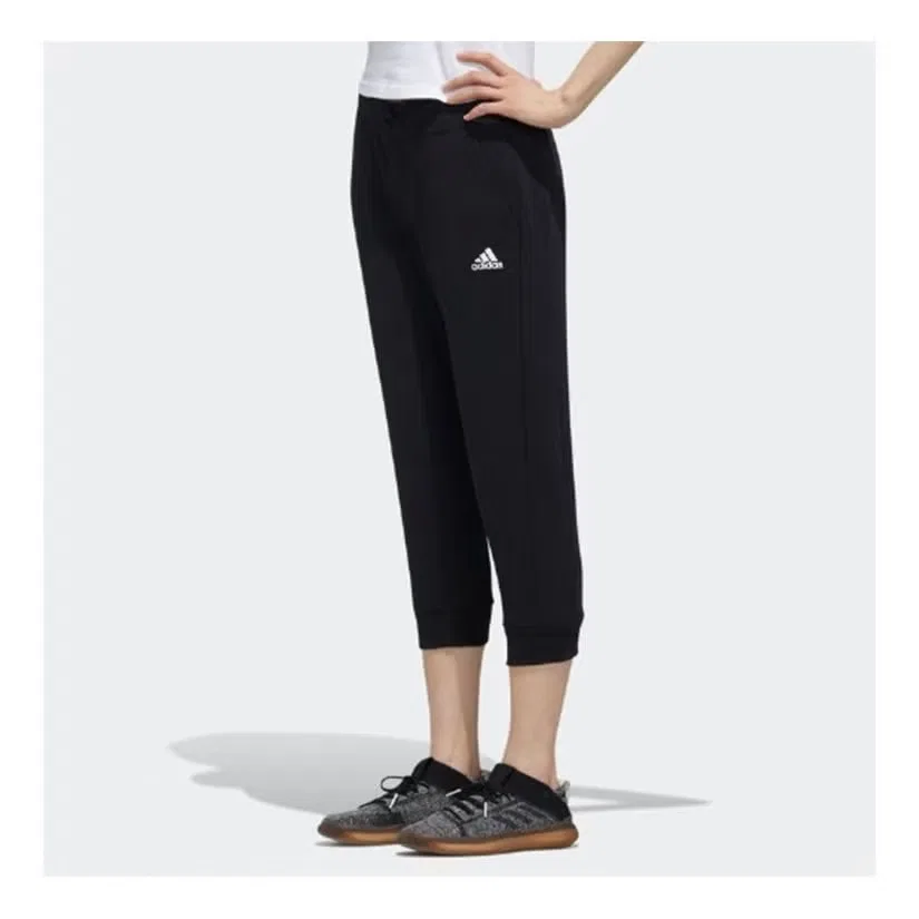 Брюки вязаные с длиной 3/4 Adidas, черный — фото 3