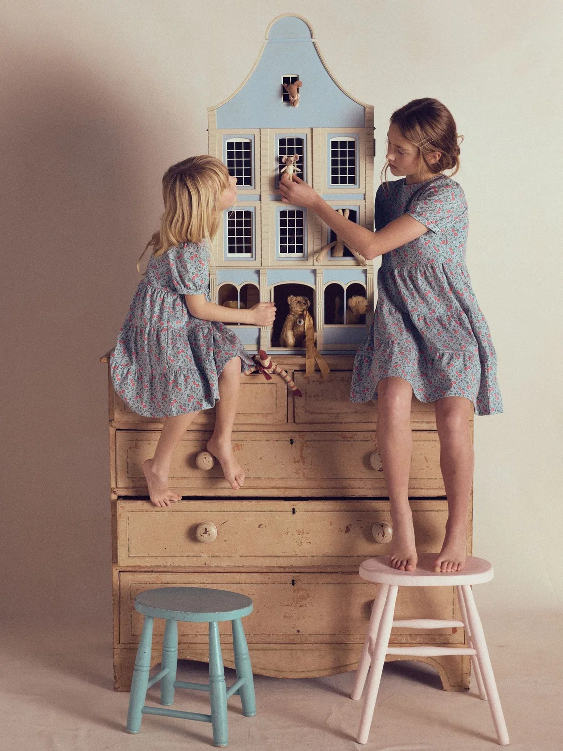 Платье с принтом, модель Heart Back Boden, красный