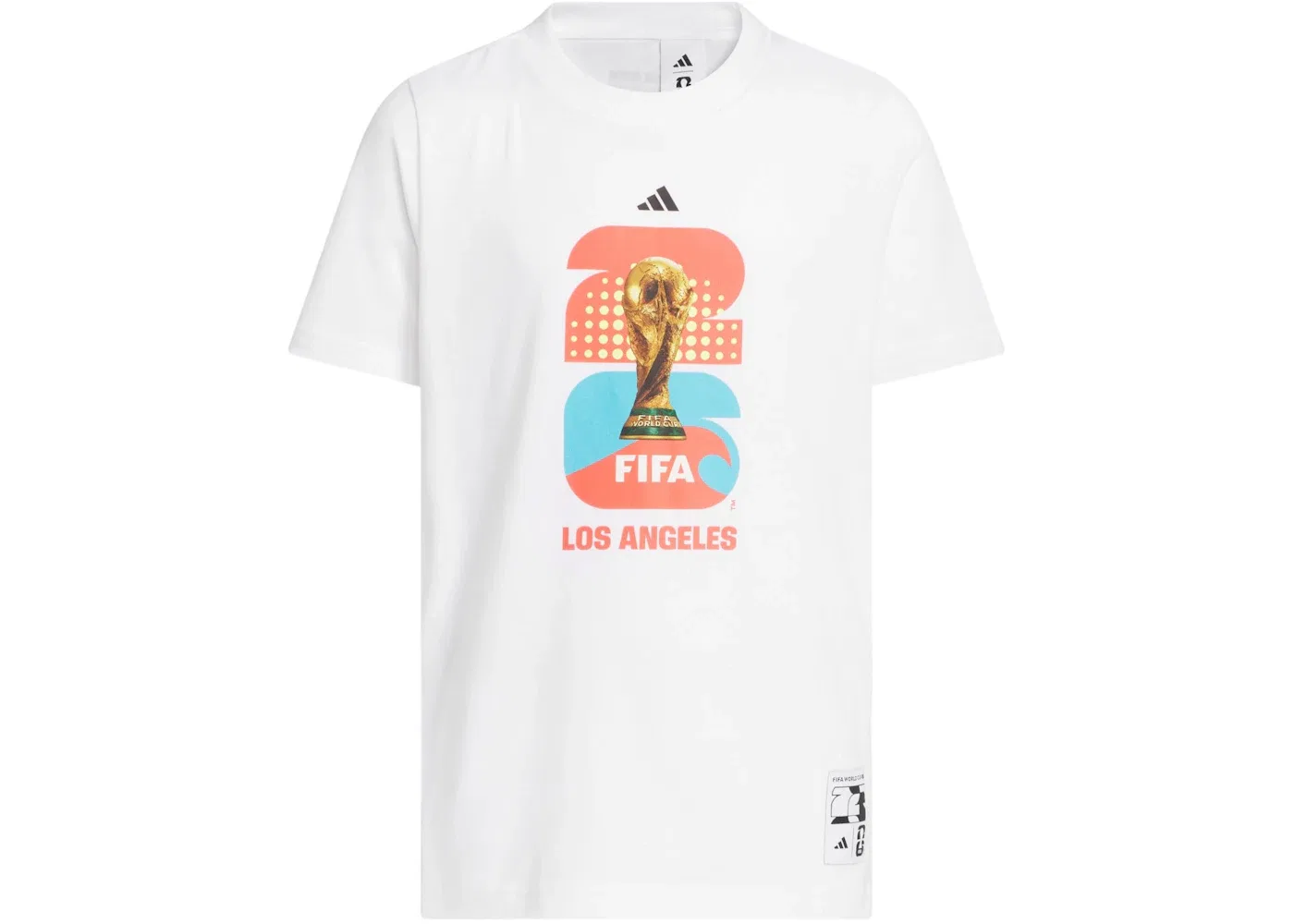 Детская футболка с принтом FIFA World Cup 26 Los Angeles T-shirt Adidas, White