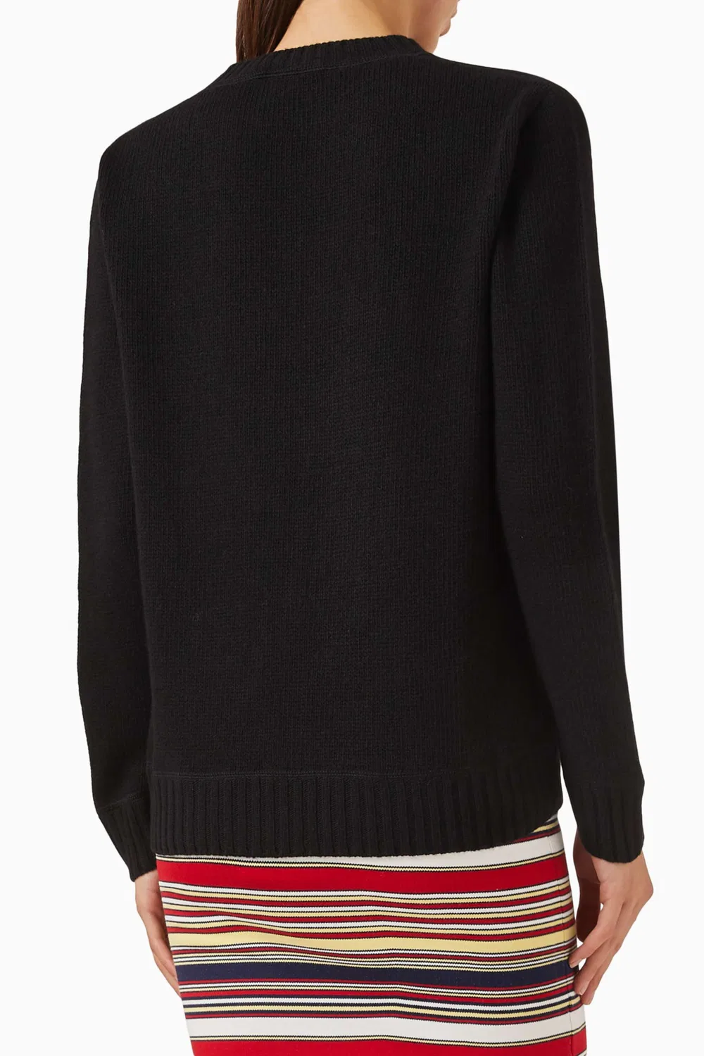 Свитер с круглым вырезом из шерстяной смеси Logo Crewneck Prada — фото 3