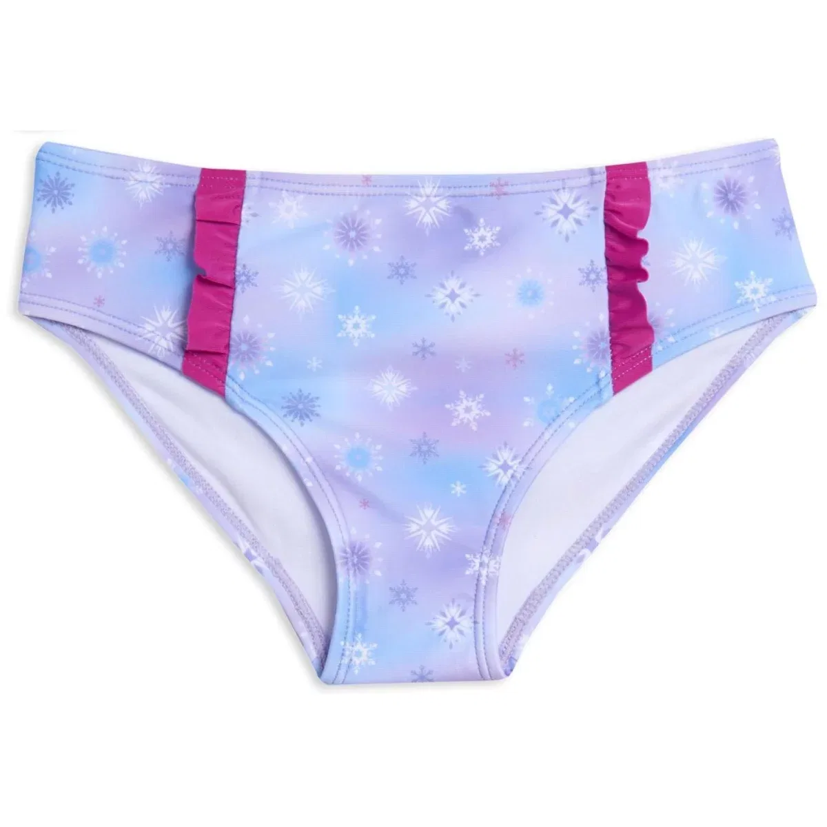 Детский танкини-комплект для девочек с принтом Disney Frozen Tankini Top and UPF 50+ Bikini Bottom Swim Set, Purple — фото 2