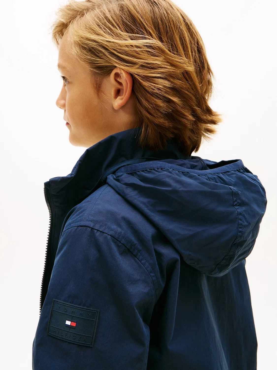 Куртка с капюшоном, молния Tommy Hilfiger, синий — фото 4