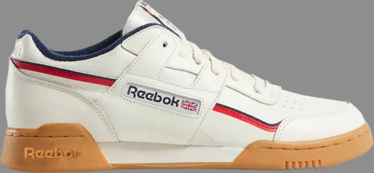 

Кроссовки workout plus 'white navy red' Reebok, белый