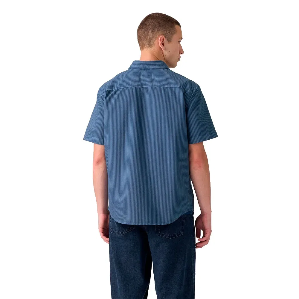 Мужская рубашка с коротким рукавом Authentic Short Sleeve Shirt Levi's, Blue — фото 2