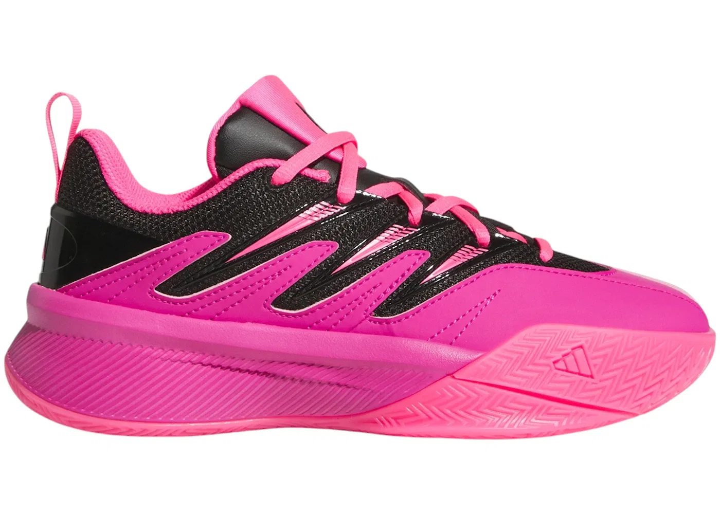 Детские кроссовки для девочек с высокой производительностью Adidas Dame Certified 3, Lucid Fuchsia Core Black Lucid Pink