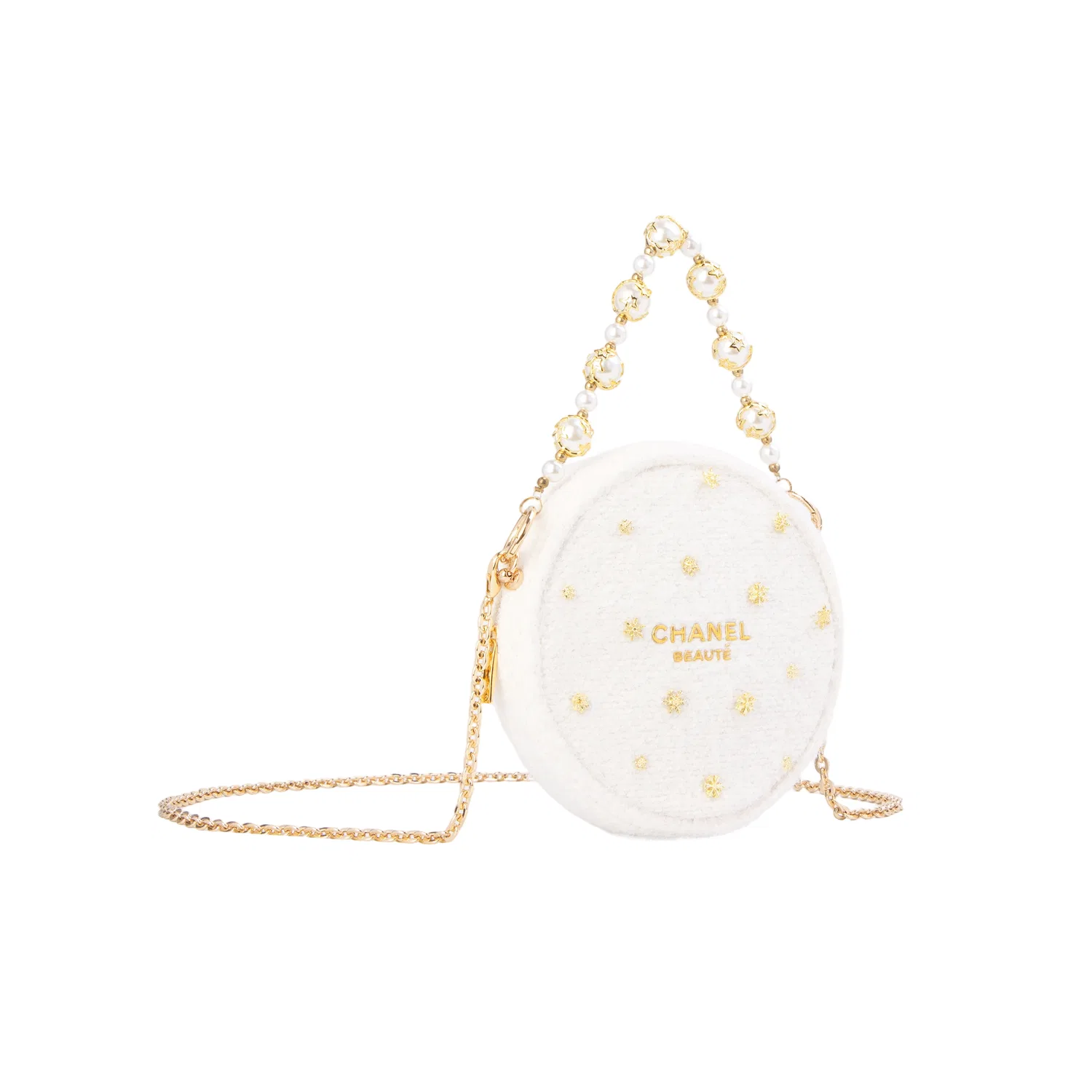 Женская косметичка с принтом Pudding Bloom Starry Dew Glow CHANEL, Black — фото 3