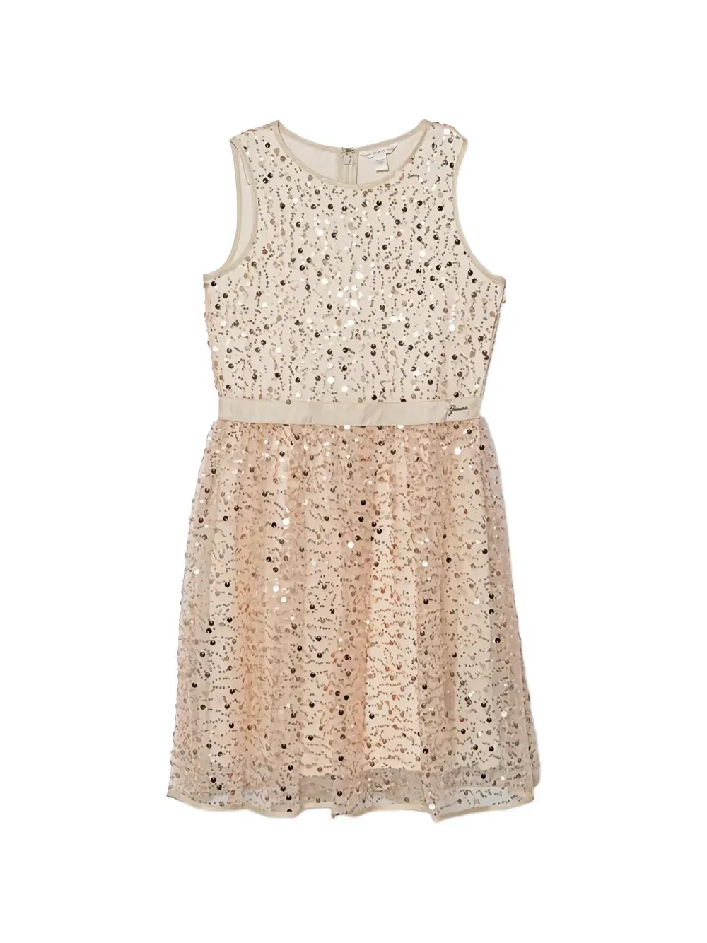 Платье с пайетками Guess kids, бежевый