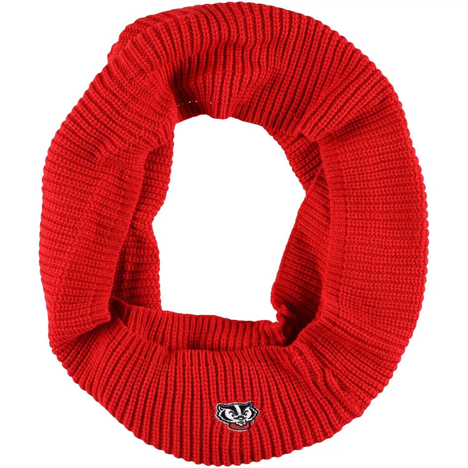 

Женский вязаный шарф с капюшоном ZooZatz Wisconsin Badgers Infinity