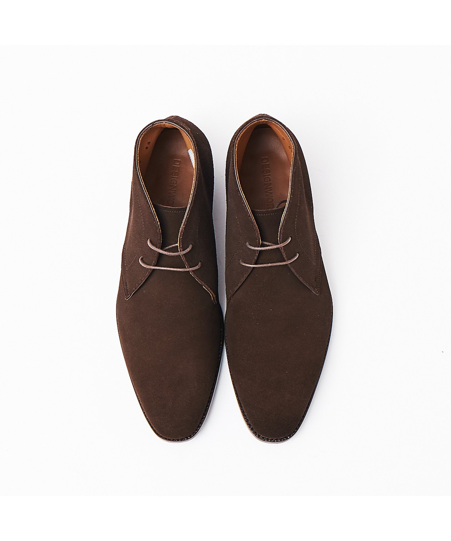 ЗАМШЕВЫЕ/ЧУККА Замшевые ботинки-чукка Designworks, Dark brown — фото 2