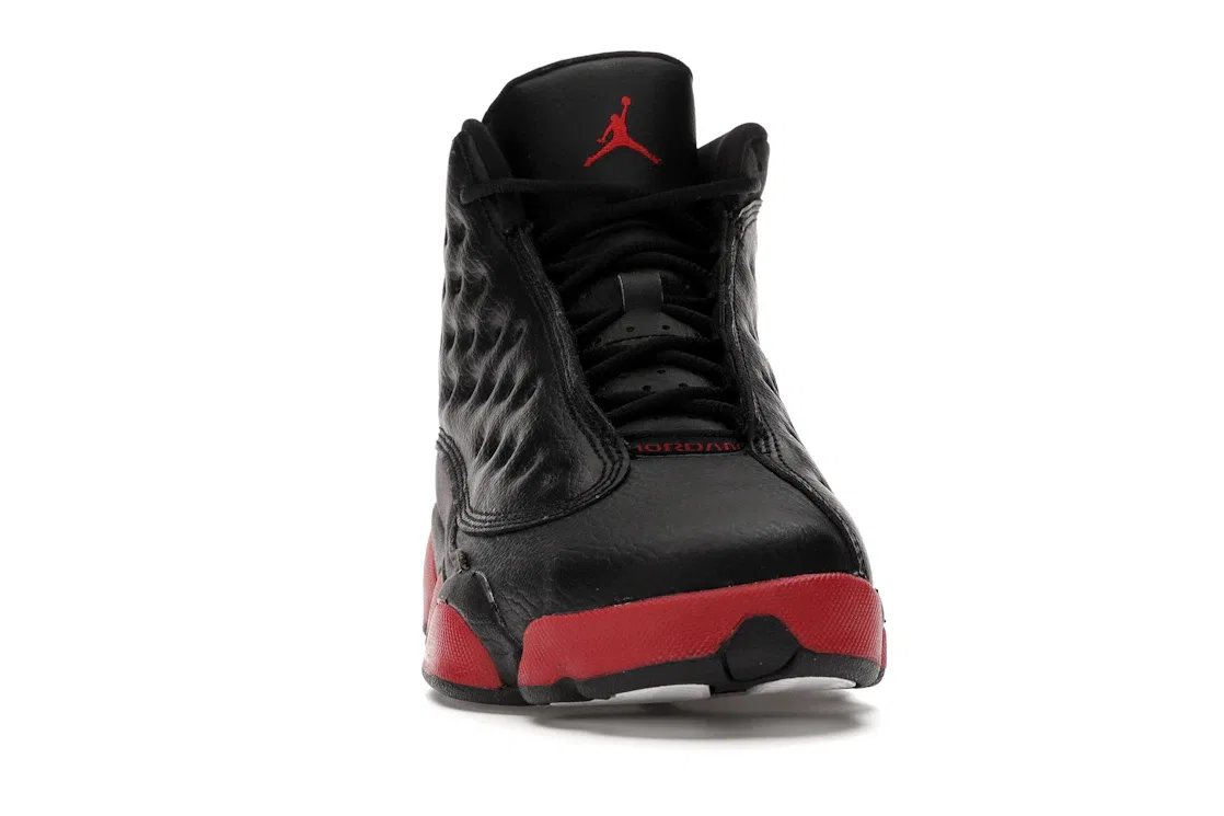 Детские кроссовки с замшевым верхом Jordan 13 Retro Jordan, Black/Gym Red-Black — фото 2