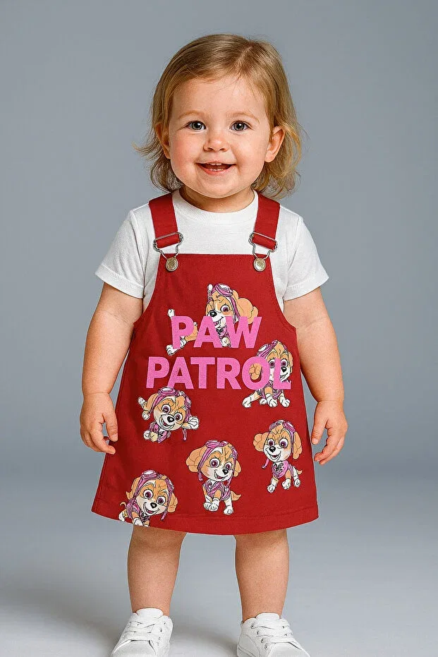 Детское платье для девочек с принтом Paw Patrol Generic Brands, Red