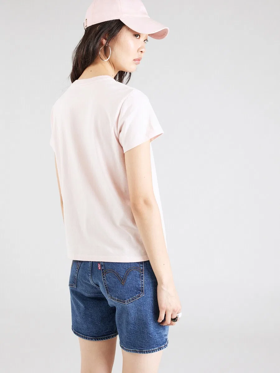 Футболка LEVI'S пастельно-розового цвета — фото 4