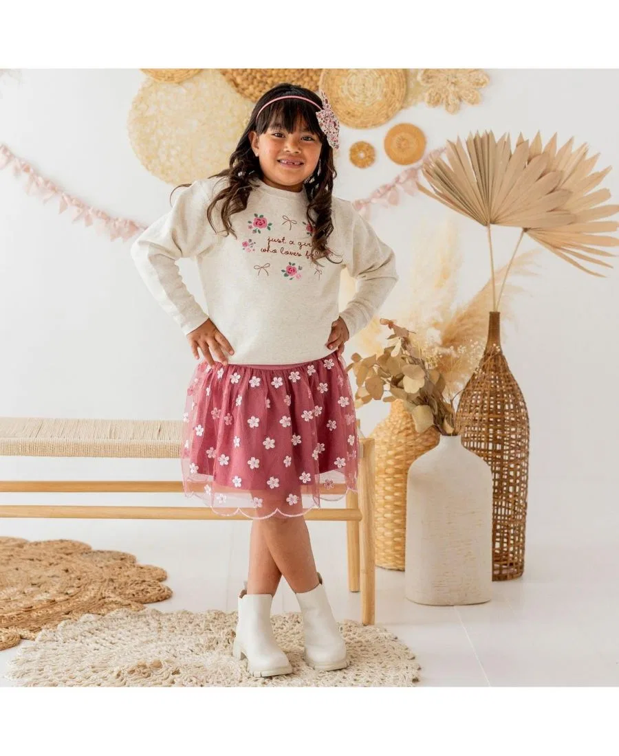 Толстовка Little Girls Just A Fall Girl Sweet Wink, Natural heather — фото 2