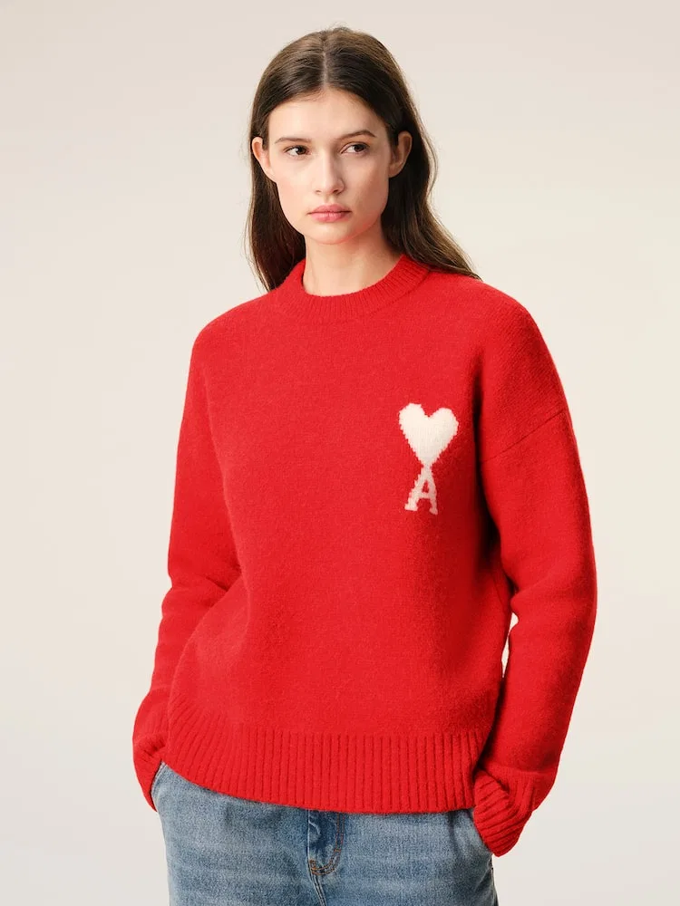 Свитер Crewneck, Adc AMI PARIS, Red — фото 2