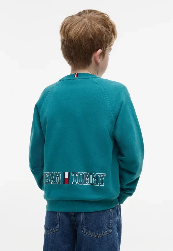 Свитшот хлопковый Tommy Hilfiger, бирюзовый