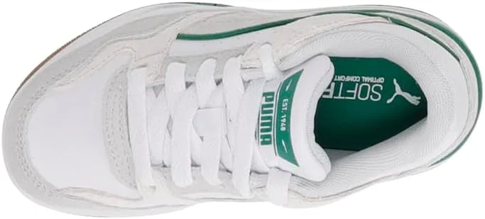 Детские кроссовки для мальчиков с замшевым верхом Rebound Retro PUMA, White — фото 4