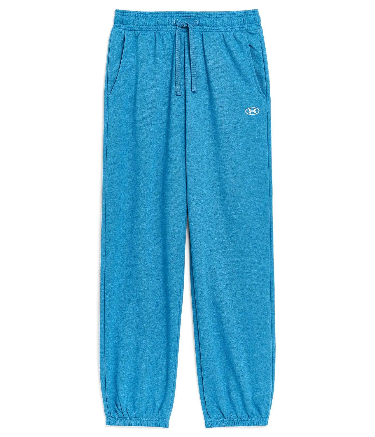 Спортивные брюки Rival Fleece (для детей постарше) Under Armour Kids, Aegean Blue Light Hthr/White