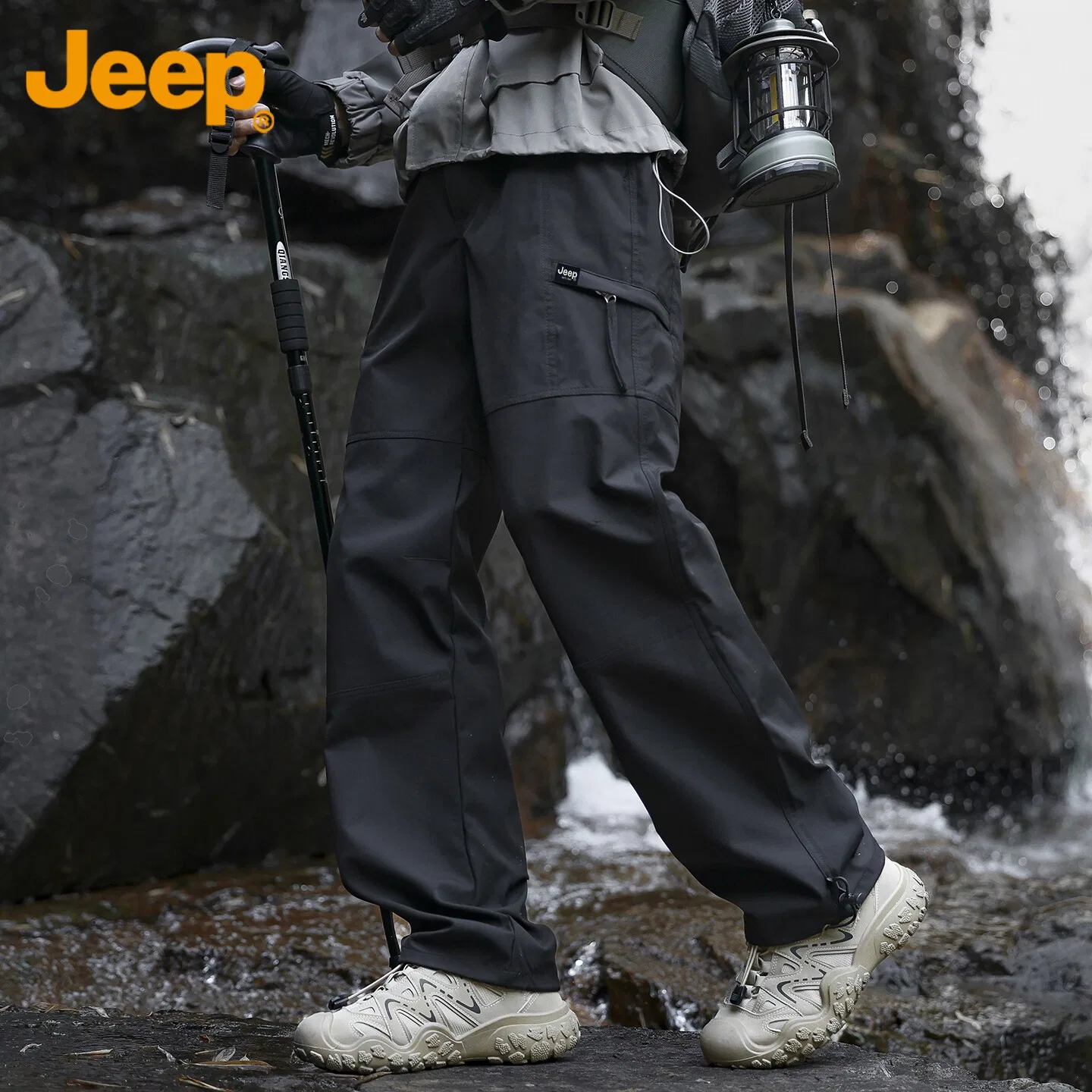 Детские утепленные софтшелл-брюки Jeep, Черный — фото 4