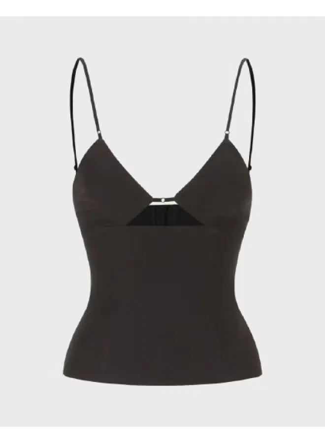 Топ с открытыми плечами и вырезом на спине Zara, черный