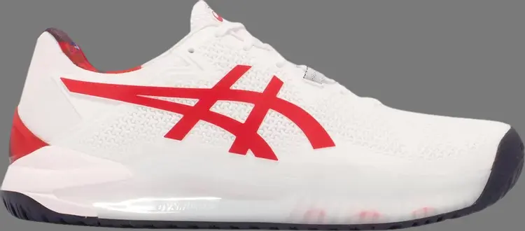 

Кроссовки gel resolution 8 le 'white classic red' Asics, белый