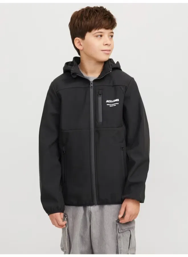 Куртка спортивная детская Jack & Jones Junior, черный