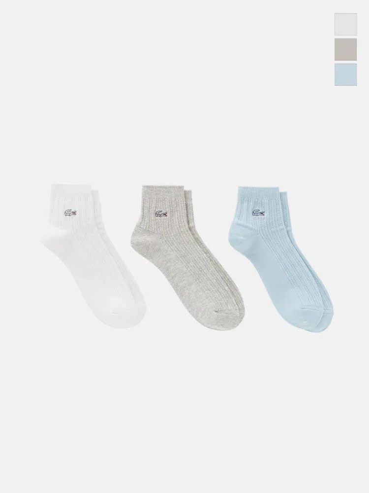 Носки женские LACOSTE Ажурные, Белые