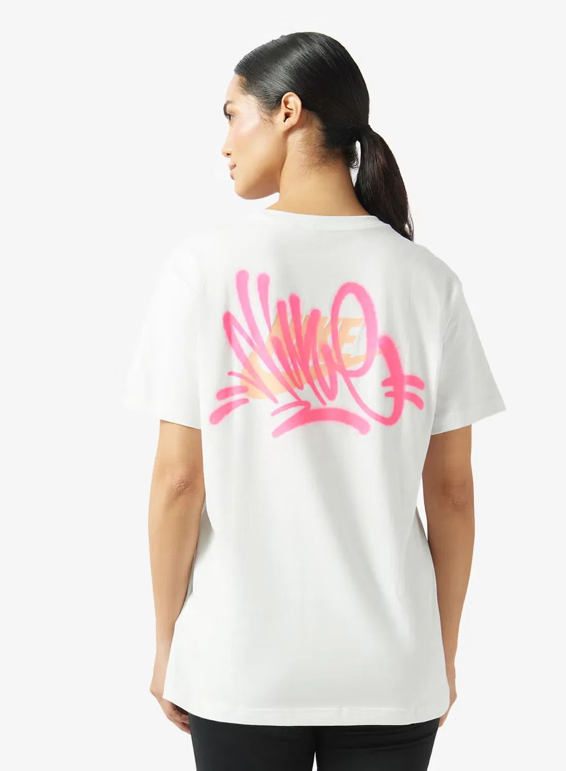 Футболка с принтом Classic boyfriend Nike, белый