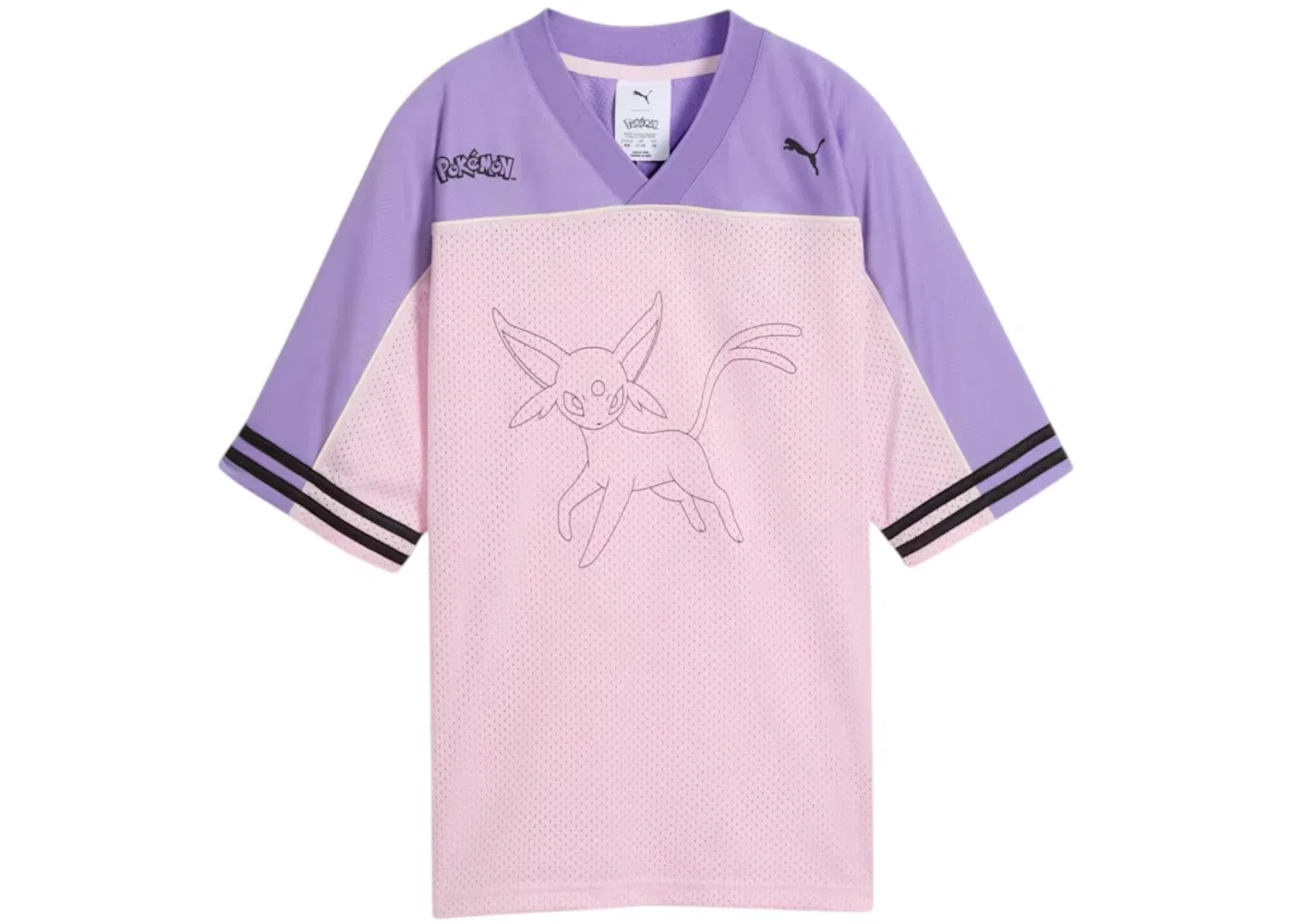 Детская футбольная джерси оверсайз Puma x Pokemon Kids Jersey, Pearl Pink