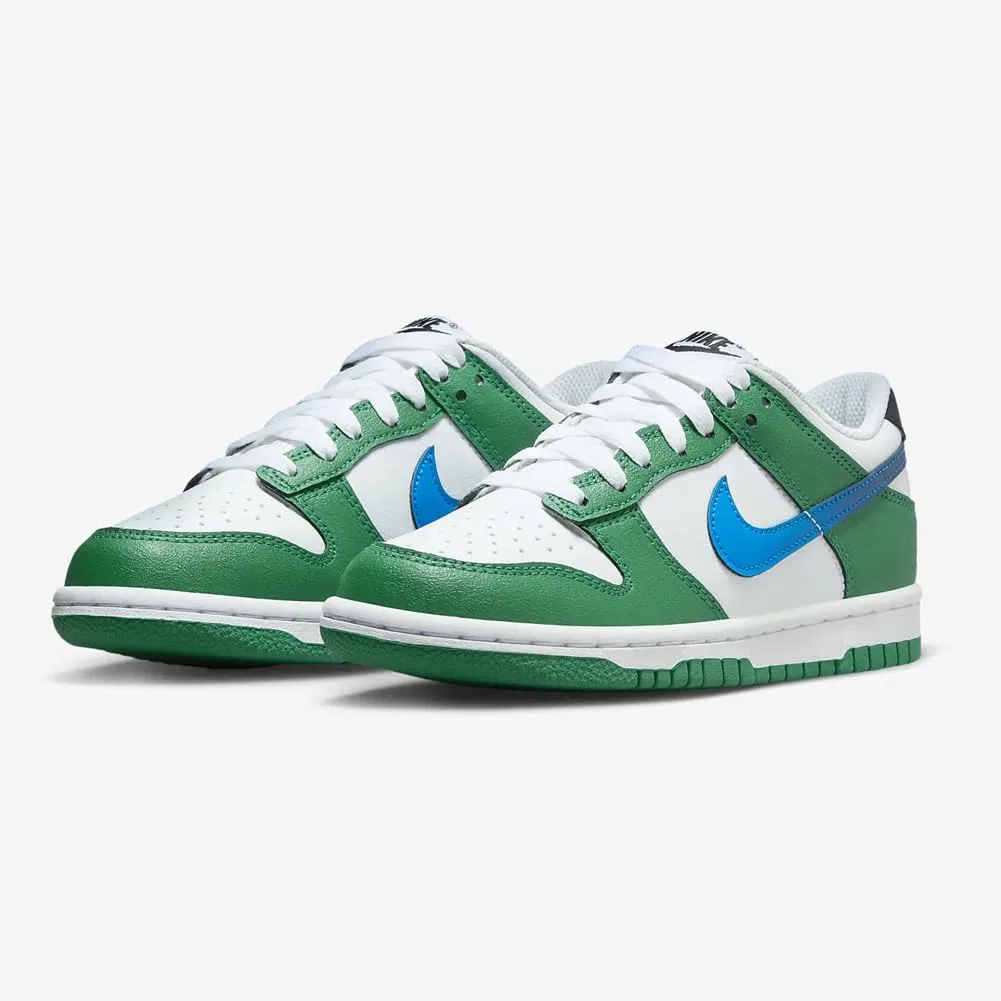 Детские кроссовки для мальчиков низкие NIKE Dunk Low NIKE, Green White — фото 2